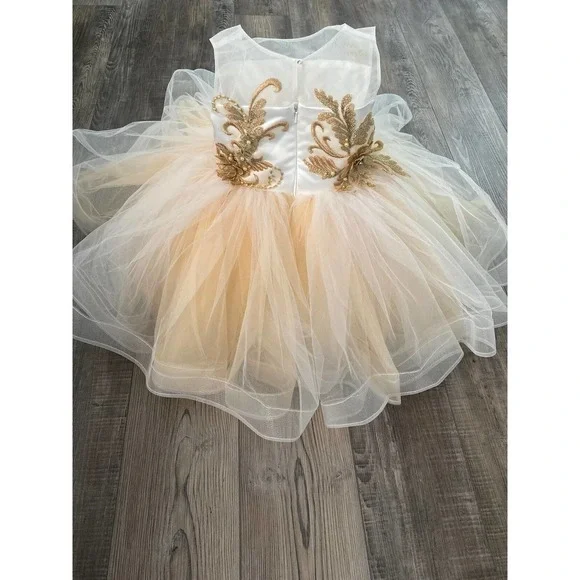 Gorgeous Tulle Princess Birthday Flower Girl Pageant Dress